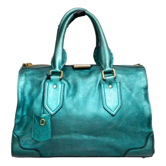 Burberry Blue Metallic Travel Bag - Picture 1 of 12